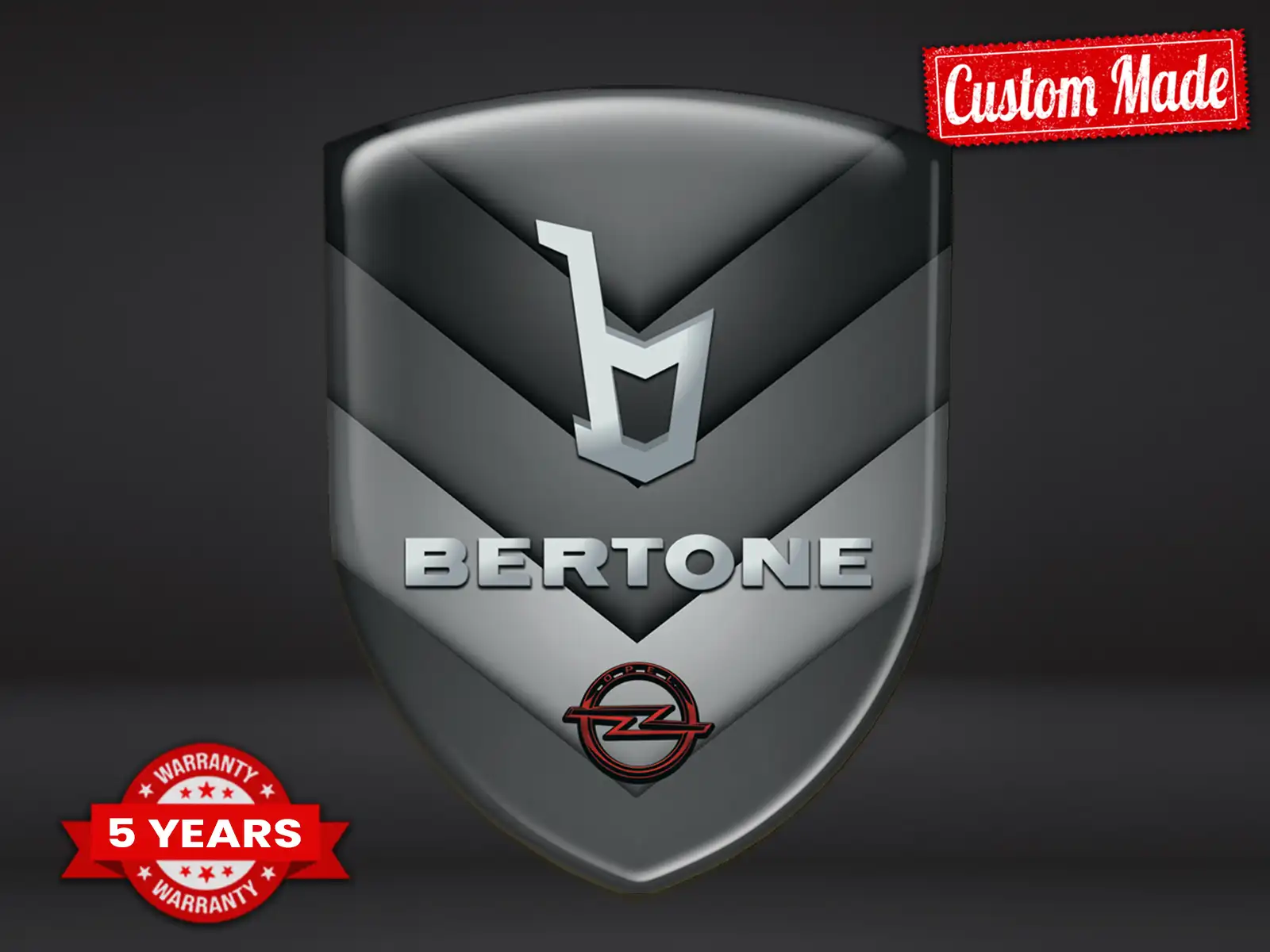 Bertone Windschutzaufkleber Robust Hochwertig Professionell